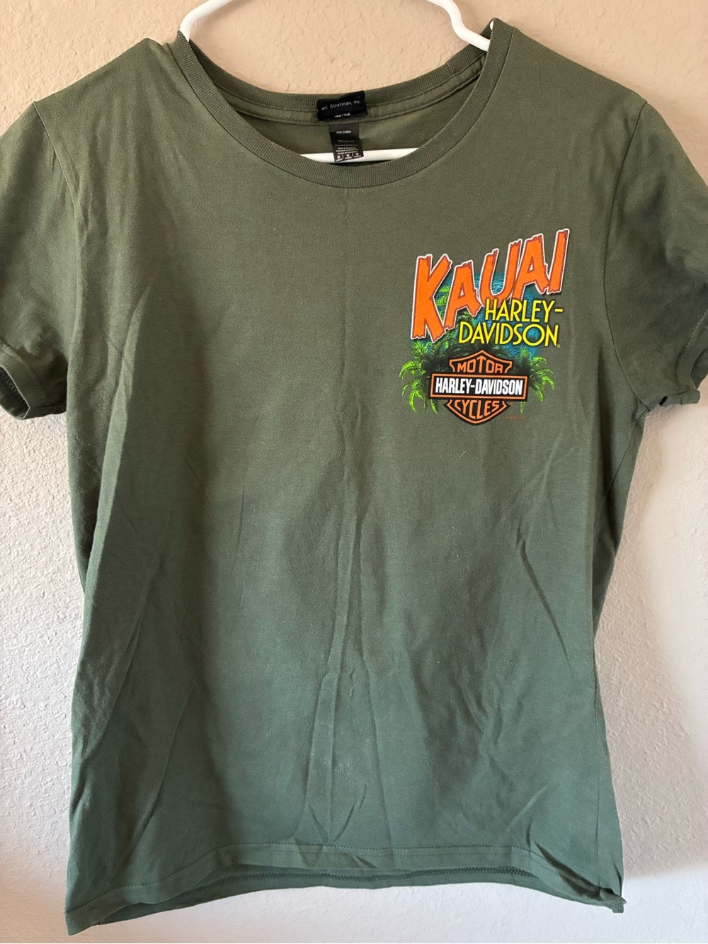 Harley-Davidson Olive Green Kauai Graphic Short Sleeve Tee